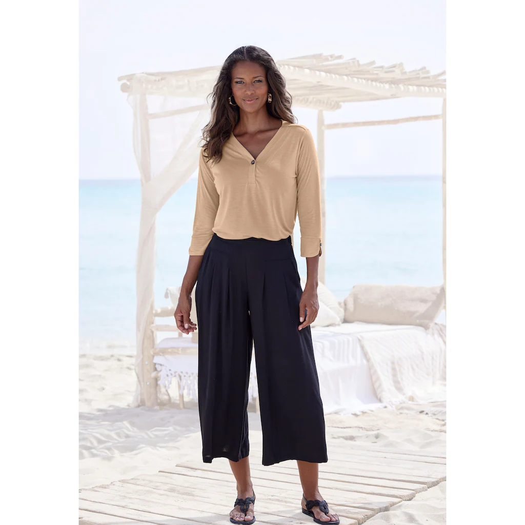 LASCANA Blusenshirt »mit Knopfdetails« aus weicher Qualität mit Viskose Flash Sale