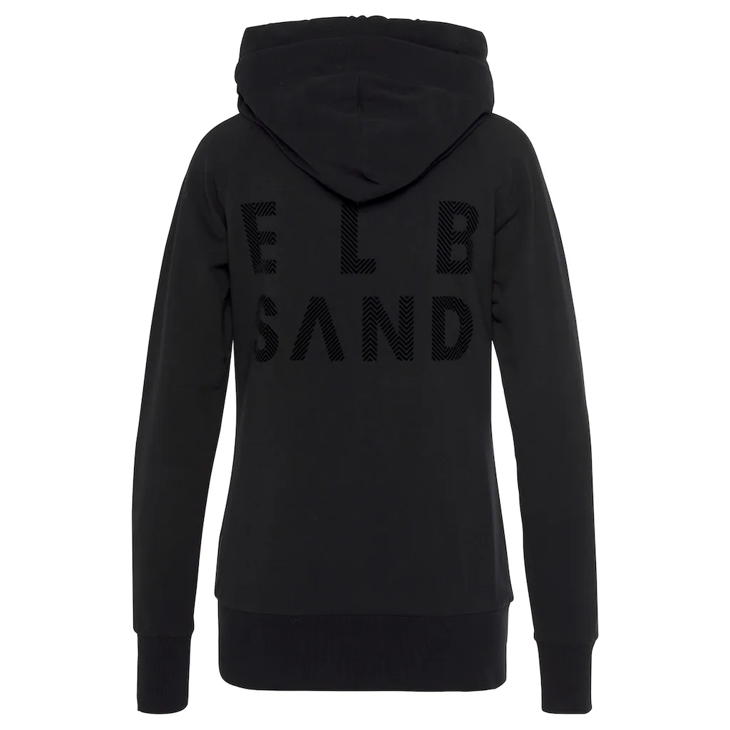 Elbsand Kapuzensweatjacke »Kria« mit Logodruck hinten lässige Freizeitjacke mit Taschen Exklusivangebot