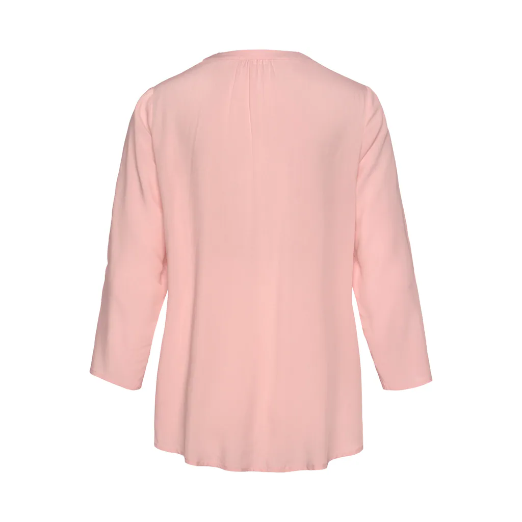 LASCANA Schlupfbluse mit 3/4-Ärmeln und Knopfleiste Damenbluse Online Outlet