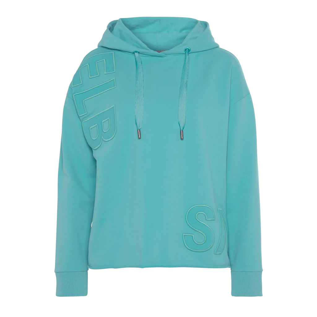 Elbsand Kapuzensweatshirt »Elgin« mit Logostickerei lockerer Hoodie aus elastischer Baumwolle Begrenzte Freigabe