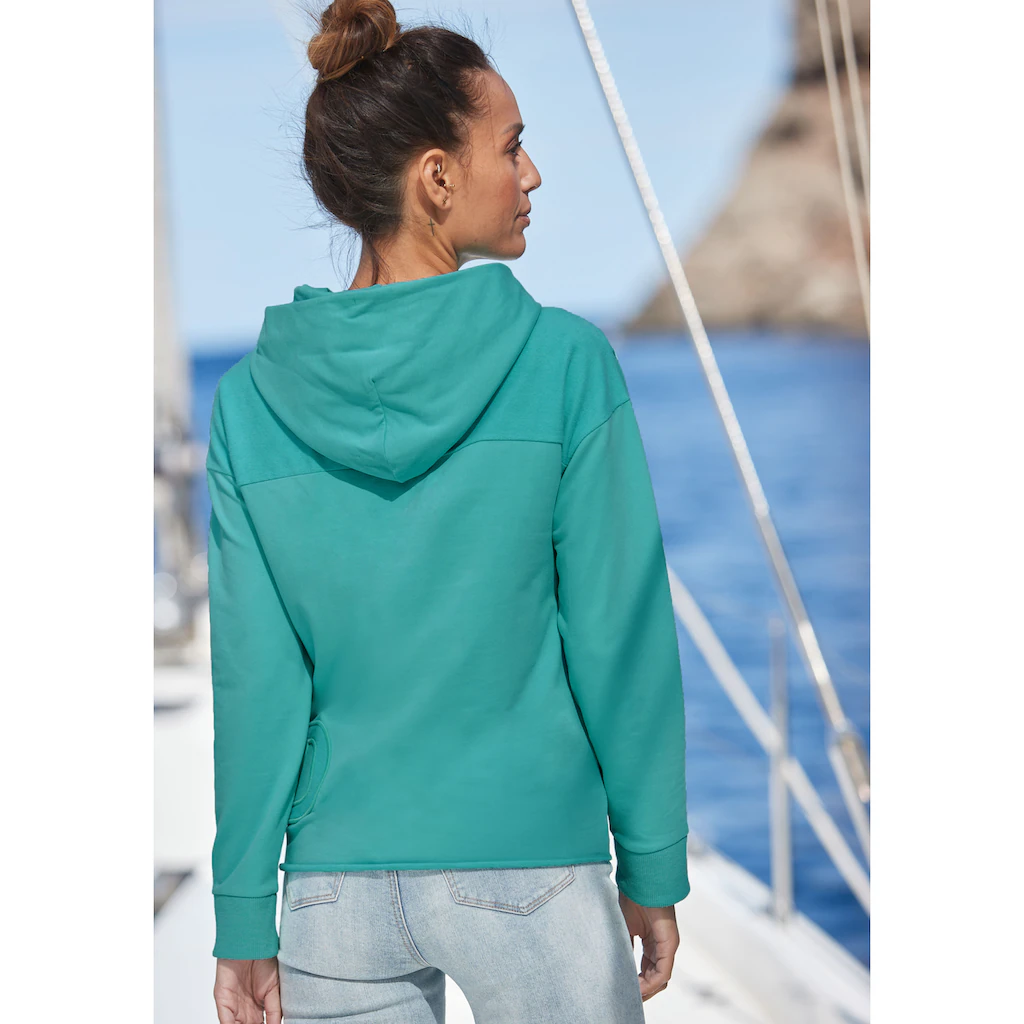 Elbsand Kapuzensweatshirt »Elgin« mit Logostickerei lockerer Hoodie aus elastischer Baumwolle Begrenzte Freigabe