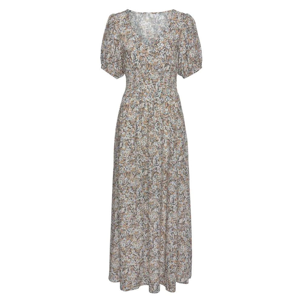 Vivance Maxikleid mit Blümchendruck und V-Ausschnitt luftiges Sommerkleid Vierteljährliche Förderung