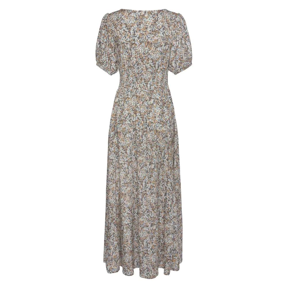 Vivance Maxikleid mit Blümchendruck und V-Ausschnitt luftiges Sommerkleid Vierteljährliche Förderung