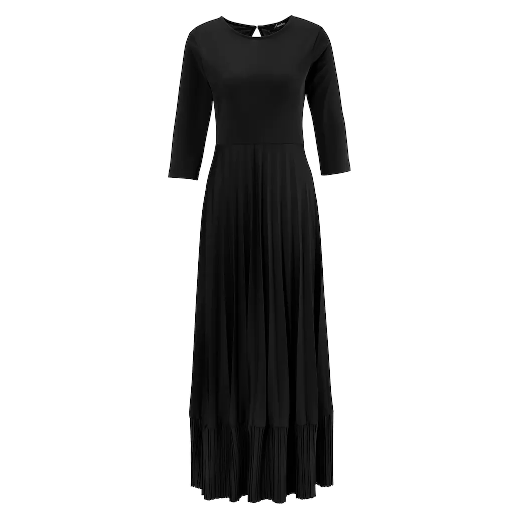 Aniston CASUAL Maxikleid Rockteil mit Volant aus Plissee Begrenzt auf 3 Tage