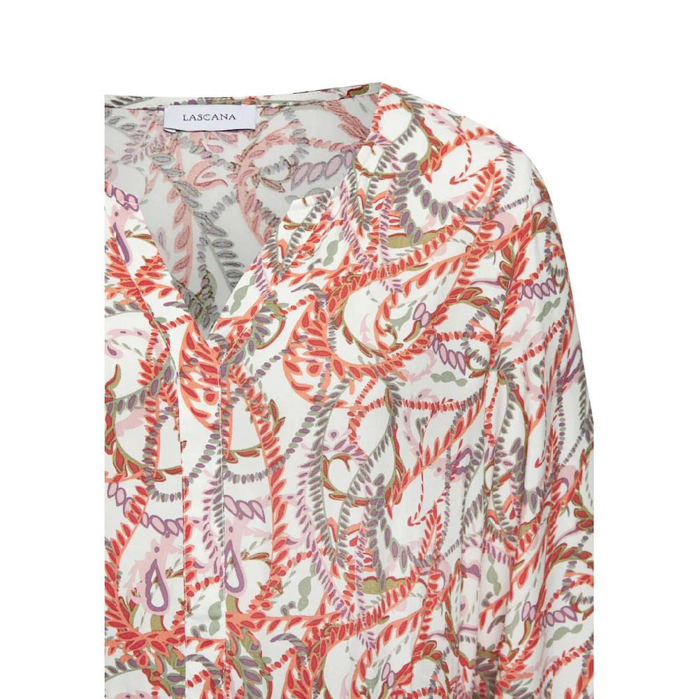 LASCANA Maxikleid mit Alloverprint und Volants langärmlig Druckkleid casual-chic Hotsell