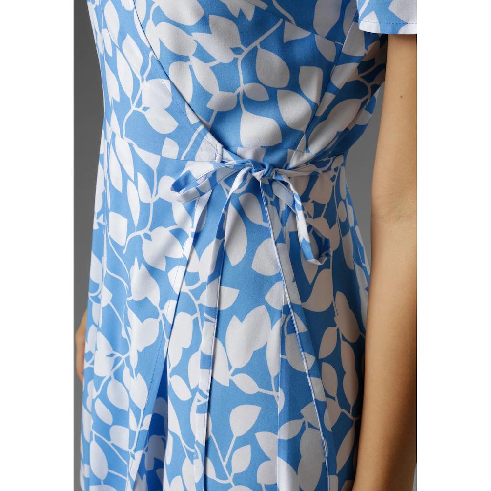 Aniston CASUAL Wickelkleid mit graphischen Blätterdruck Günstiger Verkauf