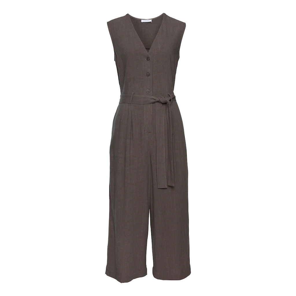 LASCANA Overall (mit Bindegürtel) und Taschen sommerlicher Jumpsuit casual-chic Blitzverkäufe