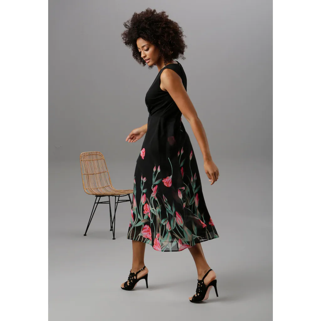 Aniston SELECTED Sommerkleid mit floralem Druck Fabrikpreis