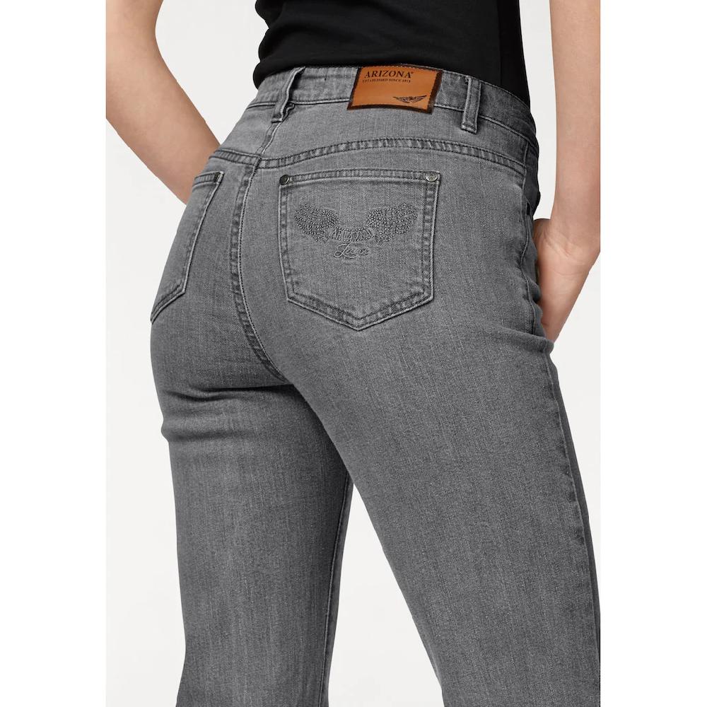 Arizona Bootcut-Jeans »Comfort-Fit« ausgestellte Beinform mit Eingrifftaschen High-Waist Günstig kaufen