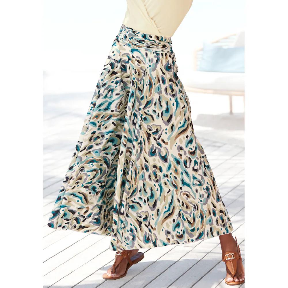 LASCANA Hosenrock mit Alloverdruck Culotte extraweites Bein Versandkostenfrei