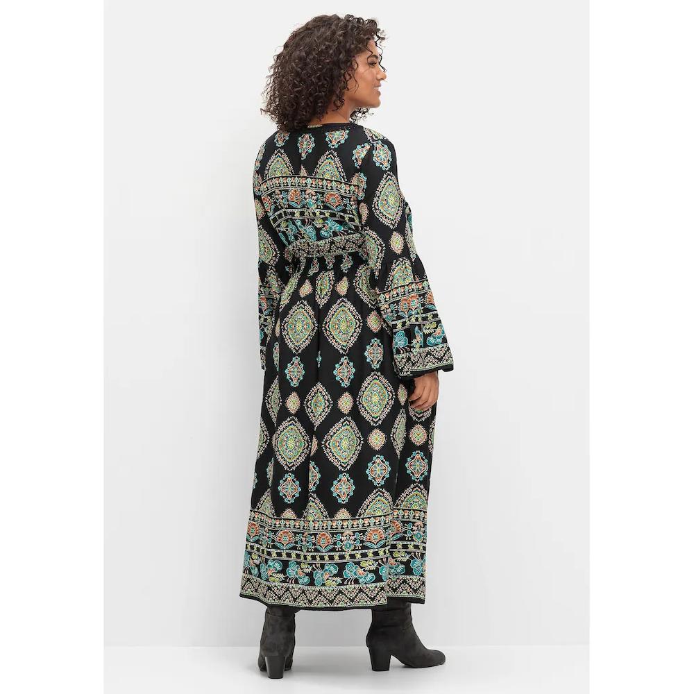 sheego by Joe Browns Maxikleid »Große Größen« im Boho-Stil mit Trompetenärmeln Flash Sale
