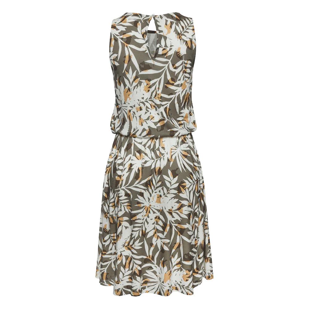 Vivance Jerseykleid mit Blätterdruck kurzes Sommerkleid Strandkleid Saisonale Angebote