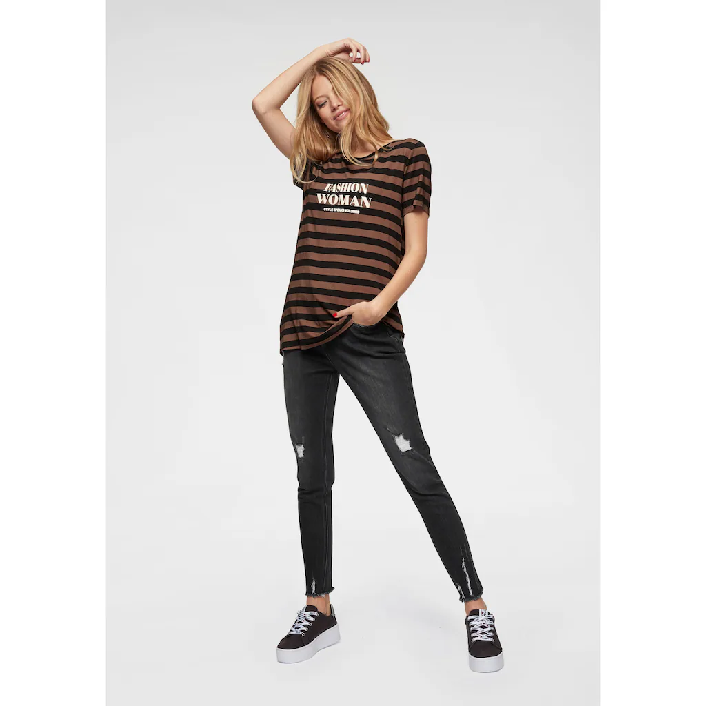 Aniston CASUAL Skinny-fit-Jeans mit Destroyed-Effekt Kauf eins, bekomm eins gratis