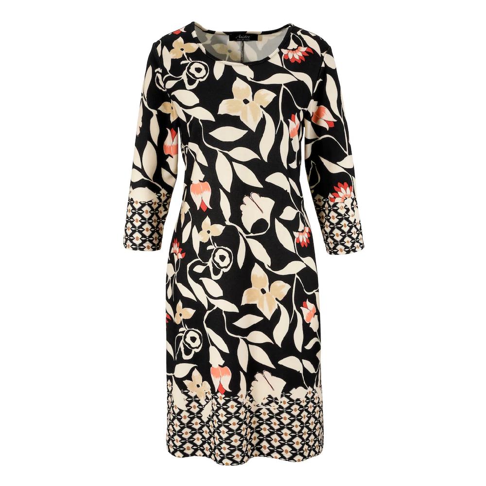 Aniston SELECTED Jerseykleid mit gemusterten Bordüren Wochenangebot