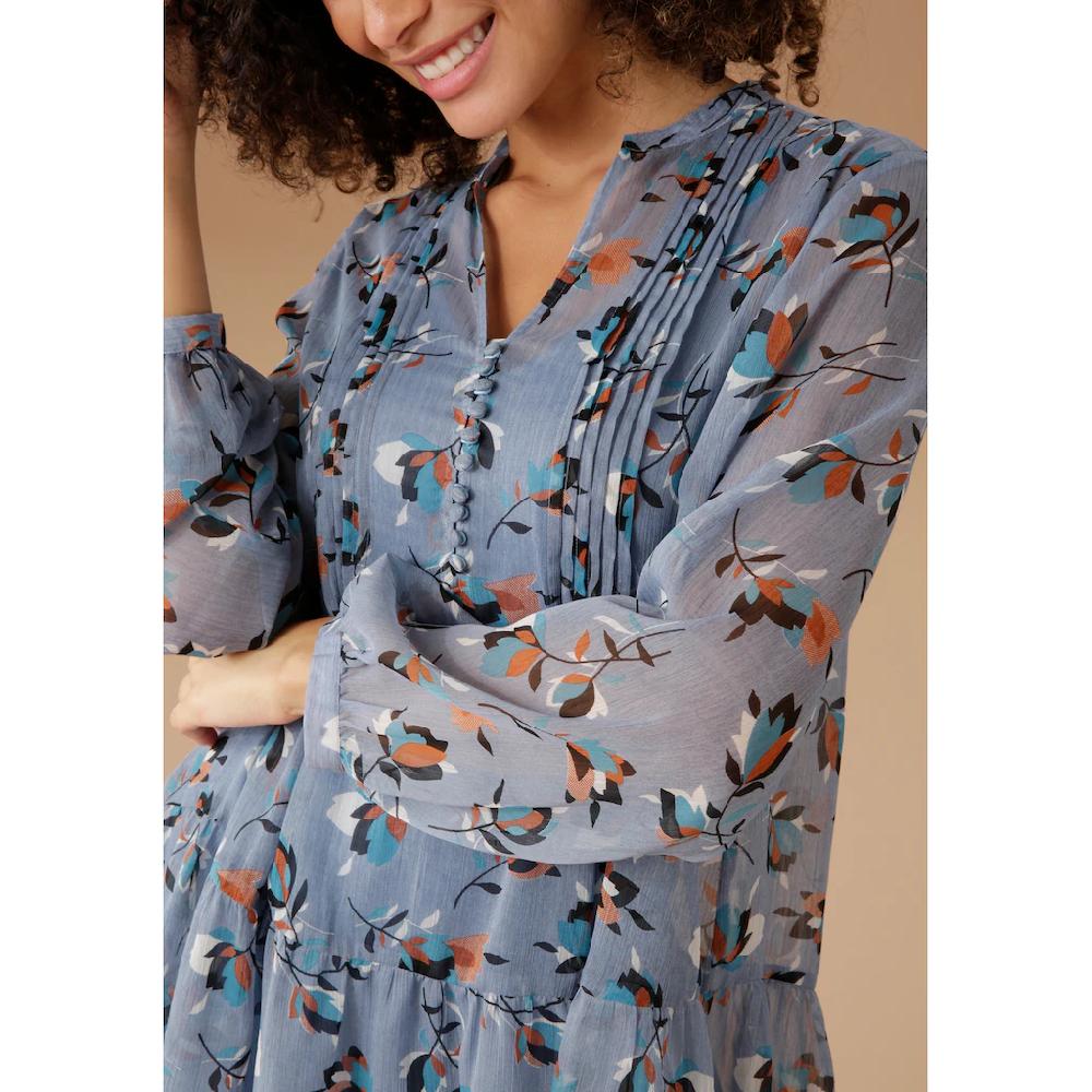 Aniston SELECTED Longbluse mit dekorativer Biesenverzierung Begrenzte Freigabe