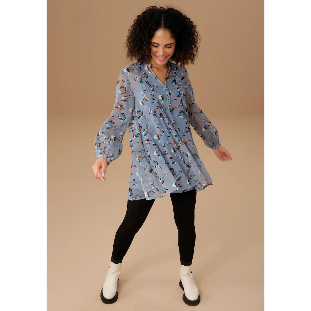 Aniston SELECTED Longbluse mit dekorativer Biesenverzierung Begrenzte Freigabe