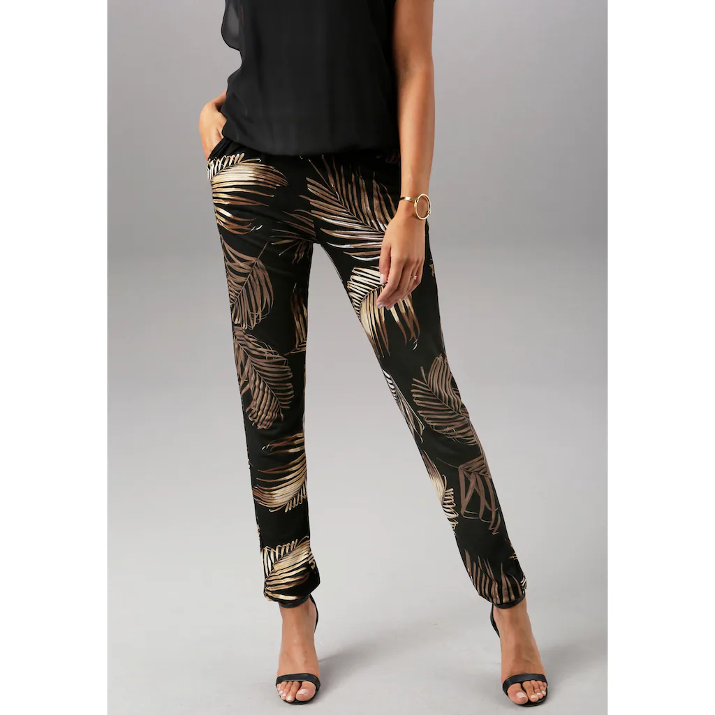 Aniston SELECTED Schlupfhose im Allover-Print Neueste Stile