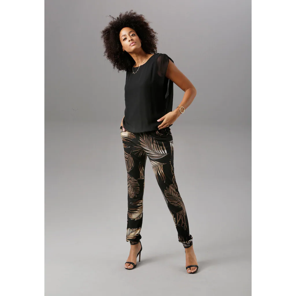 Aniston SELECTED Schlupfhose im Allover-Print Neueste Stile