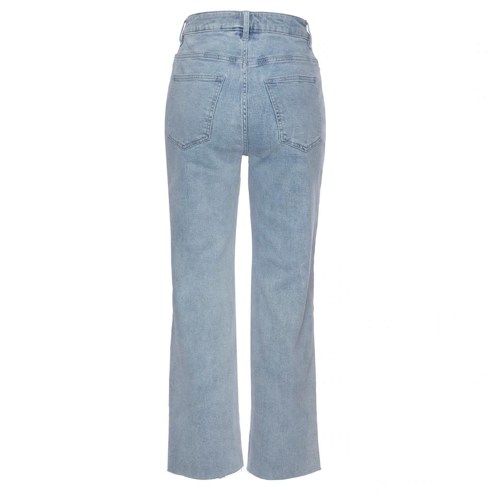 Buffalo Weite Jeans mit leicht ausgefranstem Beinabschluss Culotte Jeans in 7/8-Länge Letzte 2 Tage