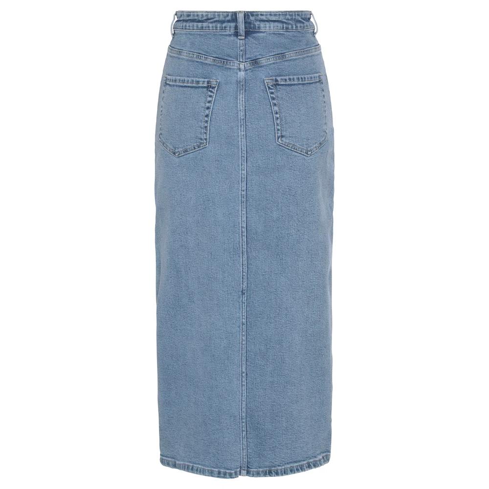 Buffalo Jeansrock in modischer Midilänge elastischer Denimrock mit Schlitz Sommerrock Sonderangebot der Fabrik