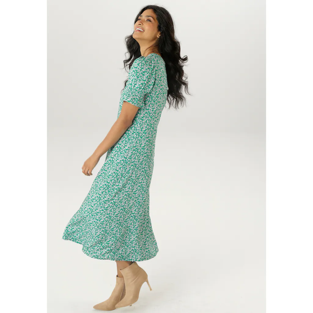 Aniston SELECTED Sommerkleid mit Blümchendruck - NEUE KOLLEKTION Vierteljährliche Förderung