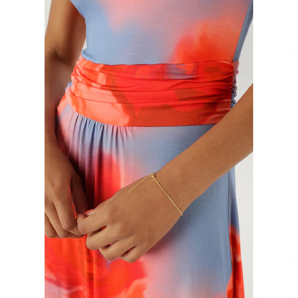 Aniston SELECTED Maxikleid mit figurbetonenden Raffungen in der Taille - NEUE KOLLEKTION Nur noch ein Tag übrig