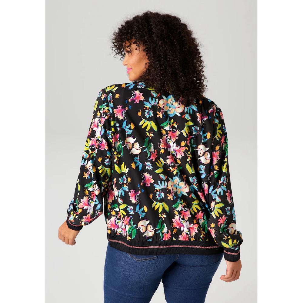Aniston PLUS Blouson Mit Blumendruck - NEUE KOLLEKTION im Angebot