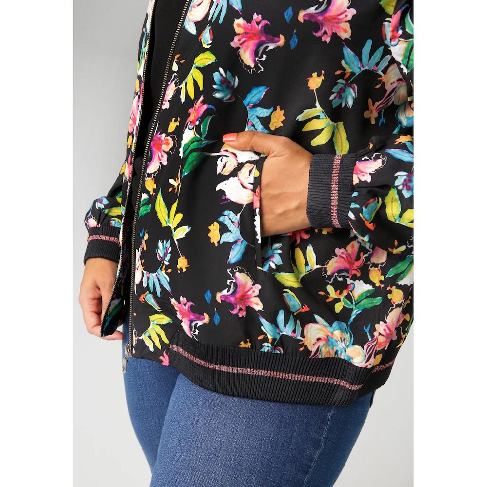 Aniston PLUS Blouson Mit Blumendruck - NEUE KOLLEKTION im Angebot