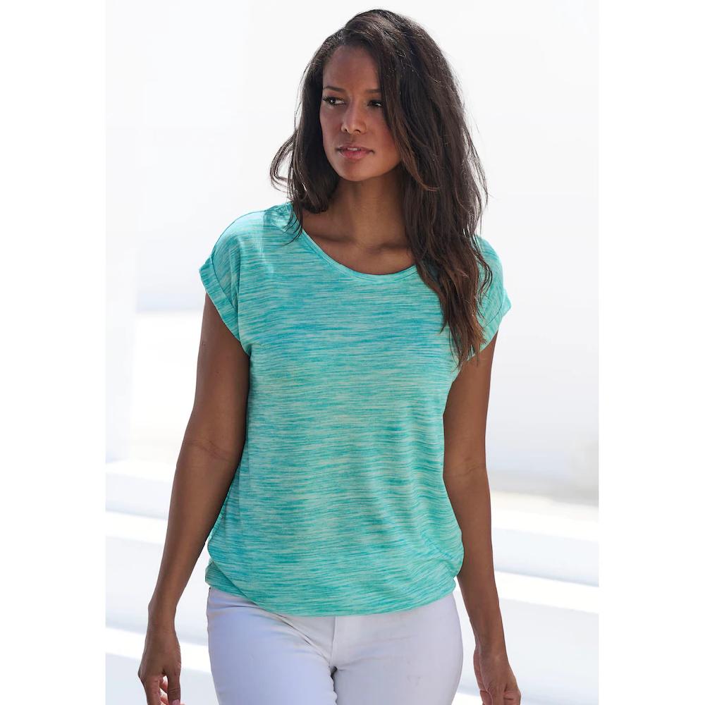Beachtime Kurzarmshirt »mit Struktureffekt« (2er-Pack) aus pflegeleichter Qualität Blitzverkäufe