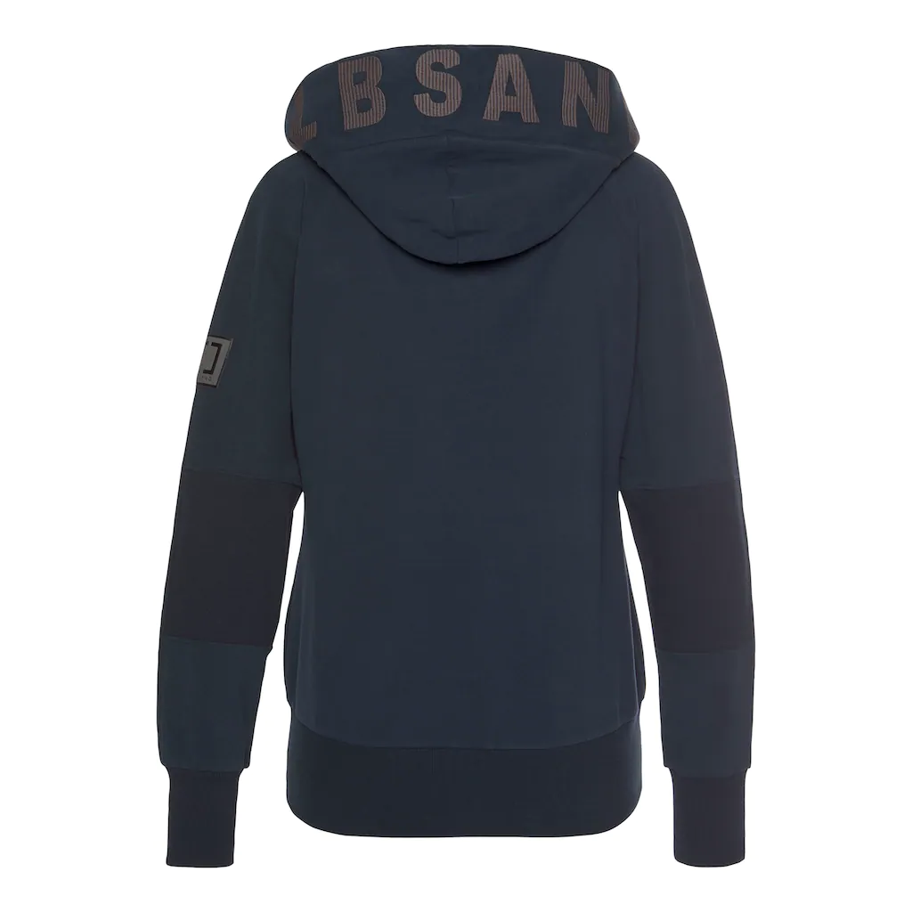 Elbsand Sweatjacke mit Logo-Stickerei an der Kapuze bequeme Freizeitjacke mit Taschen Sonderangebot