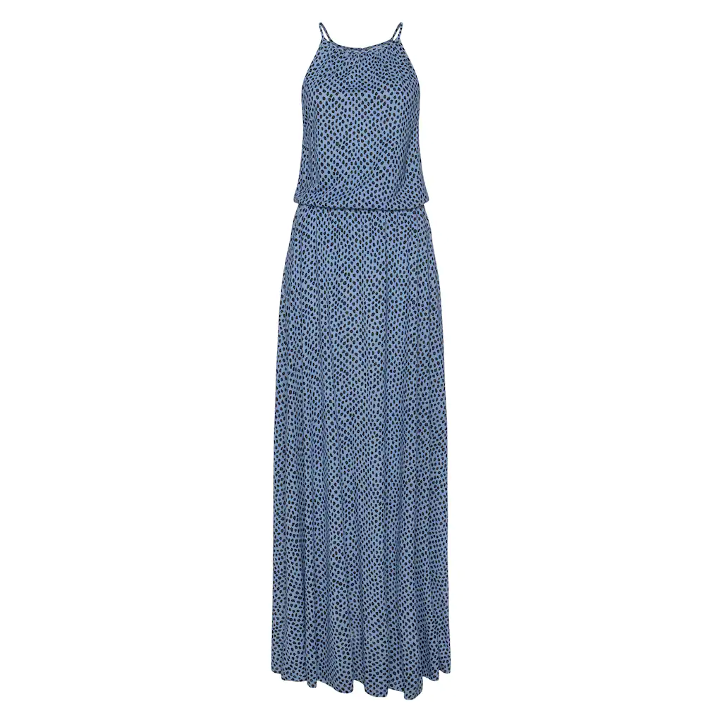 LASCANA Maxikleid mit Alloverdruck luftiges Sommerkleid Strandkleid Rabatt