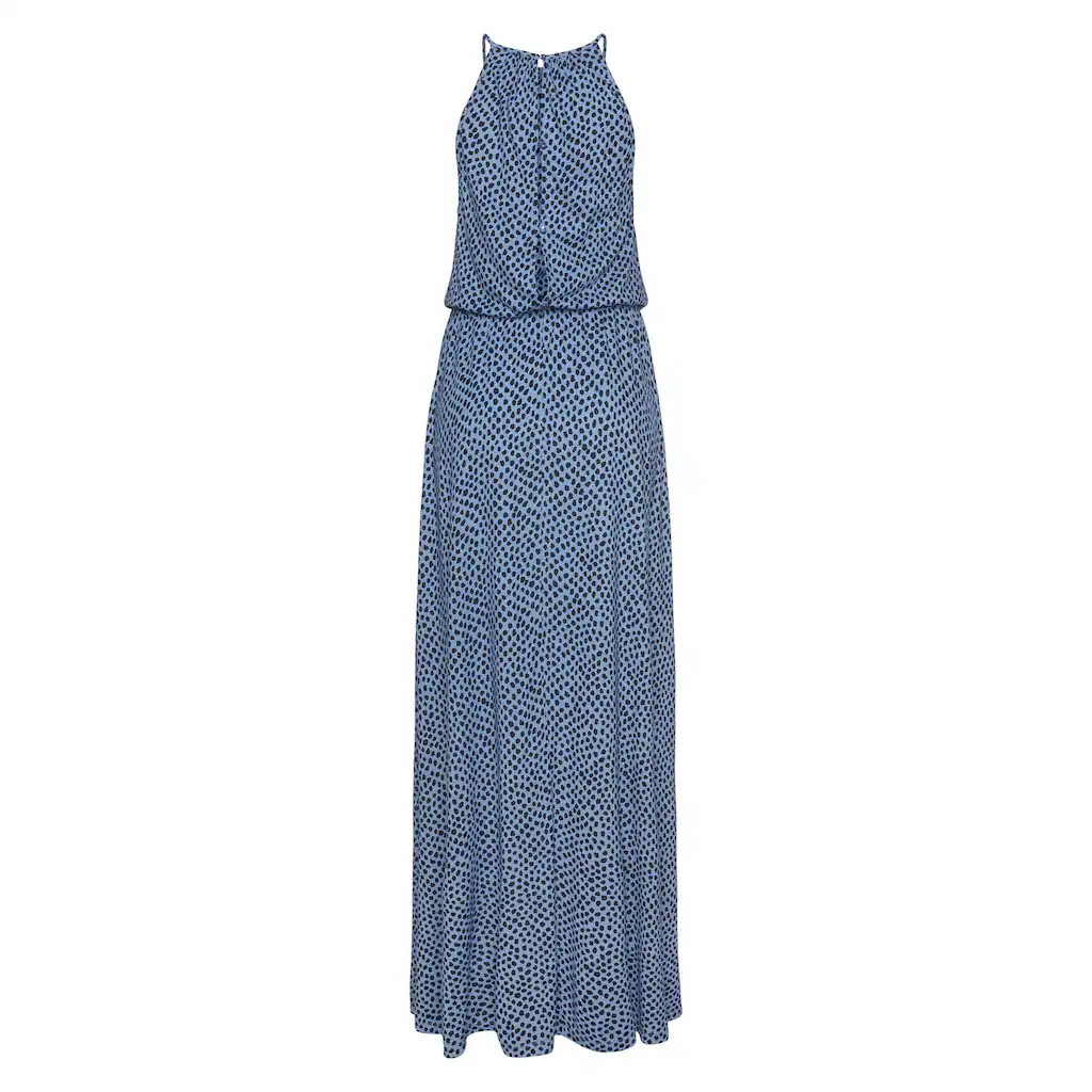 LASCANA Maxikleid mit Alloverdruck luftiges Sommerkleid Strandkleid Rabatt