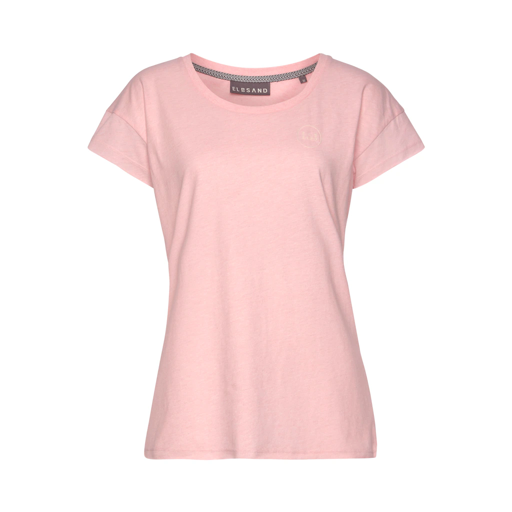 Elbsand T-Shirt »Ranva« mit Logodruck Kurzarmshirt aus Baumwoll-Mix sportlich Versandkostenfrei