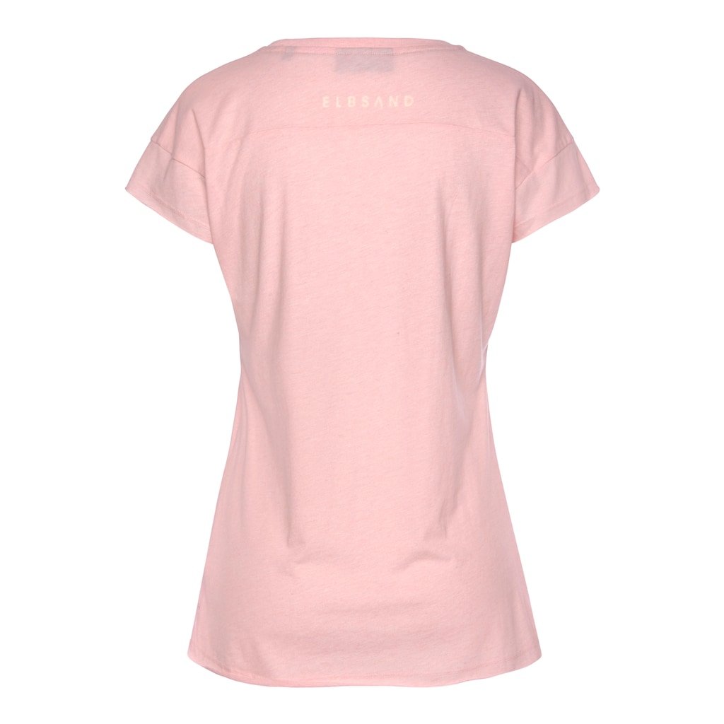 Elbsand T-Shirt »Ranva« mit Logodruck Kurzarmshirt aus Baumwoll-Mix sportlich Versandkostenfrei