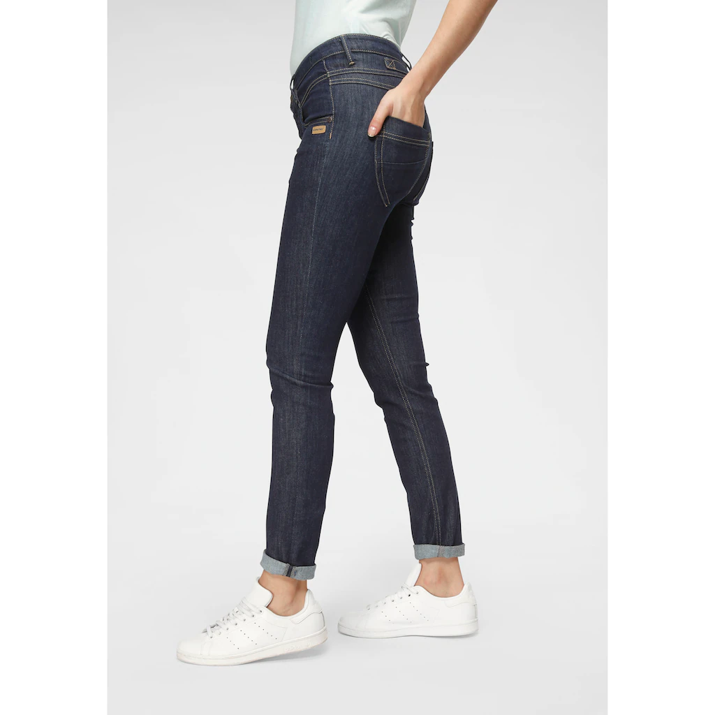 GANG Skinny-fit-Jeans »94MEDINA« mit stylischer halb offener Knopfleiste Exklusivangebot