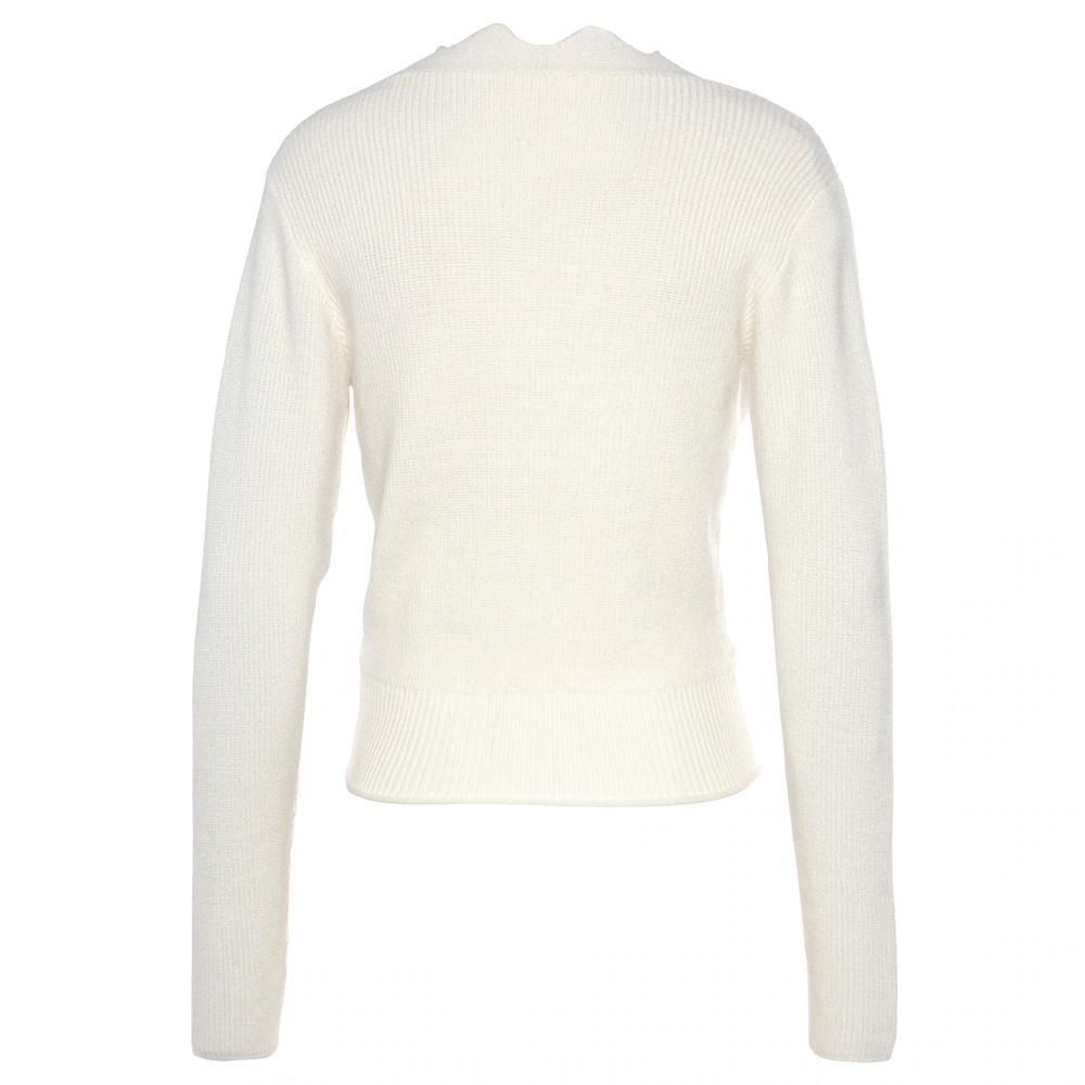 LASCANA Strickpullover mit Wellenkante modischer Damenpullover mit besonderem Ausschnitt Osterangebot