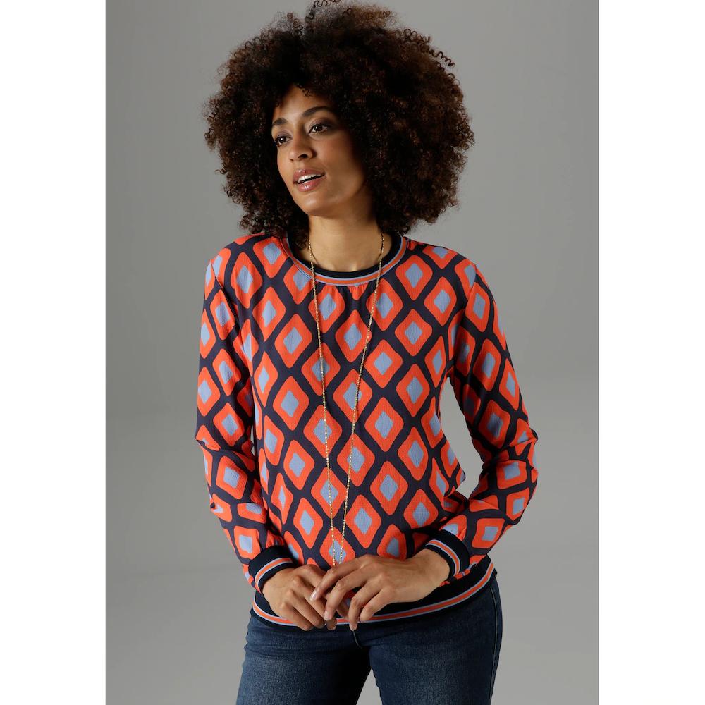 Aniston SELECTED Shirtbluse mit sportiven Bündchen Neueste Stile