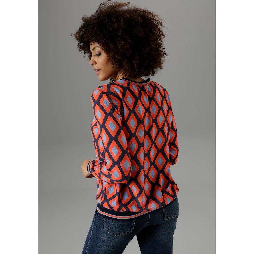 Aniston SELECTED Shirtbluse mit sportiven Bündchen Neueste Stile