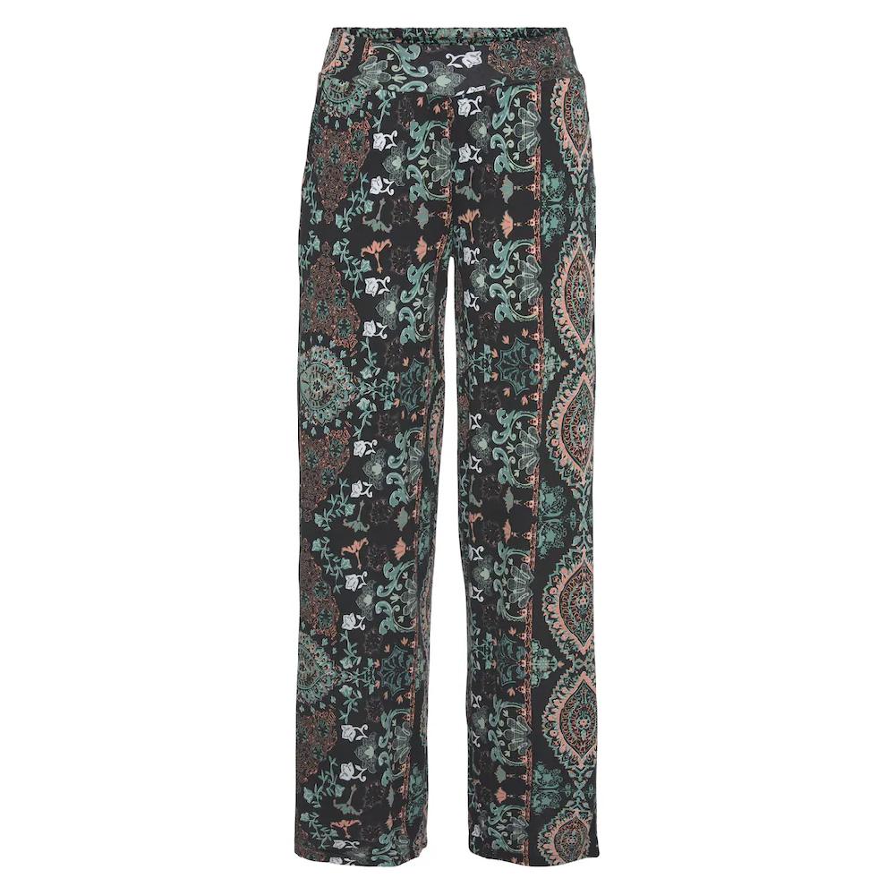 LASCANA Strandhose mit Ethnoprint und Taschen Wide-Leg Marlenehose Letzter Tag