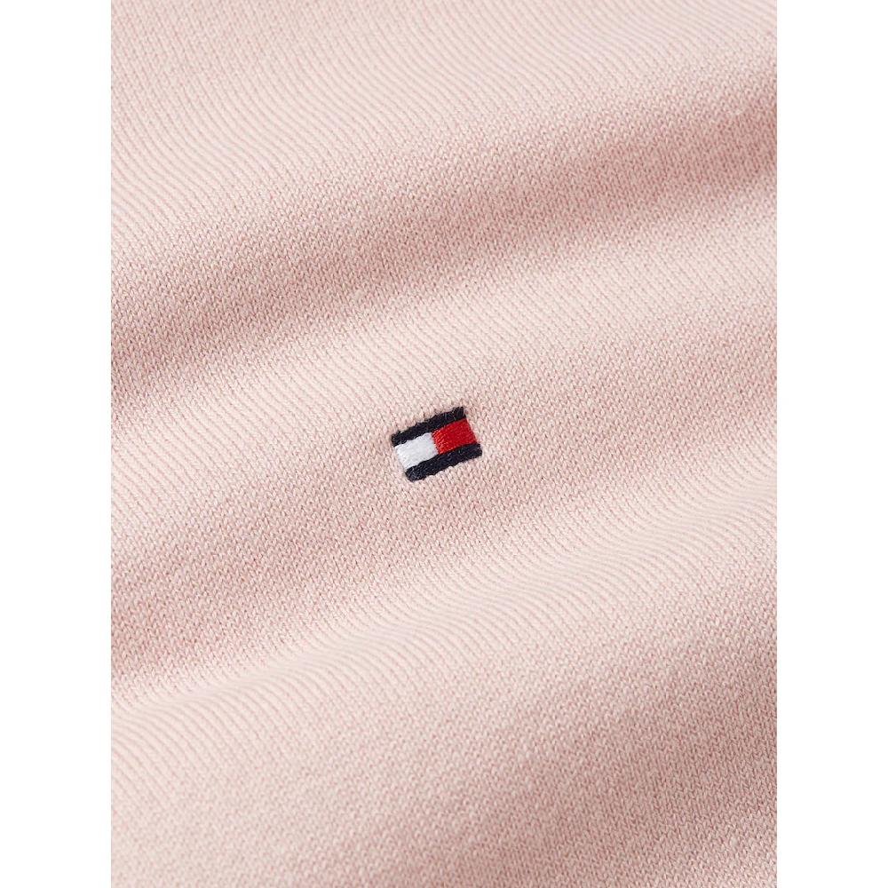 Tommy Hilfiger Rundhalspullover »CO JERSEY STITCH LS C-NK SWT« mit Logostickerei Zeitbegrenzte Promotion