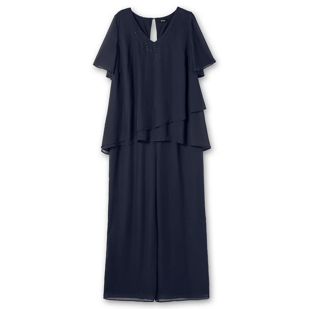 Sheego Jumpsuit »Große Größen« im Lagenlook mit weitem Bein Clearance-Verkauf