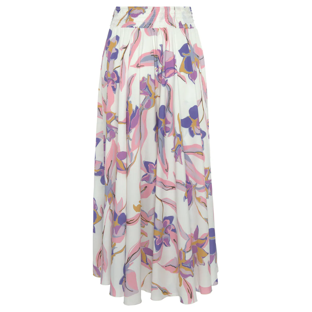 LASCANA Hosenrock mit floralem Alloverdruck Culotte extraweites Bein Kostenloser Versand international
