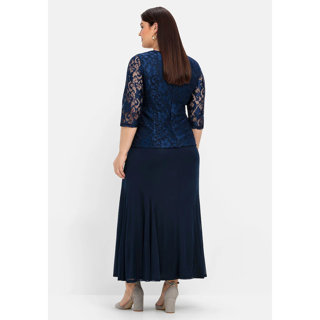 Sheego Abendkleid »Große Größen« mit floraler Spitze Speichern exportieren
