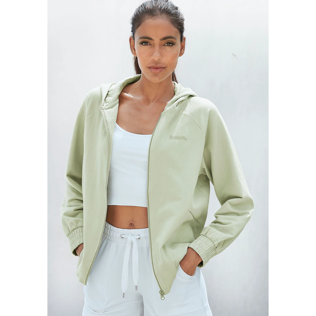 Bench. Loungewear Kapuzensweatjacke mit sportlichen Teilungsnähten Loungeanzug Black Friday Preise