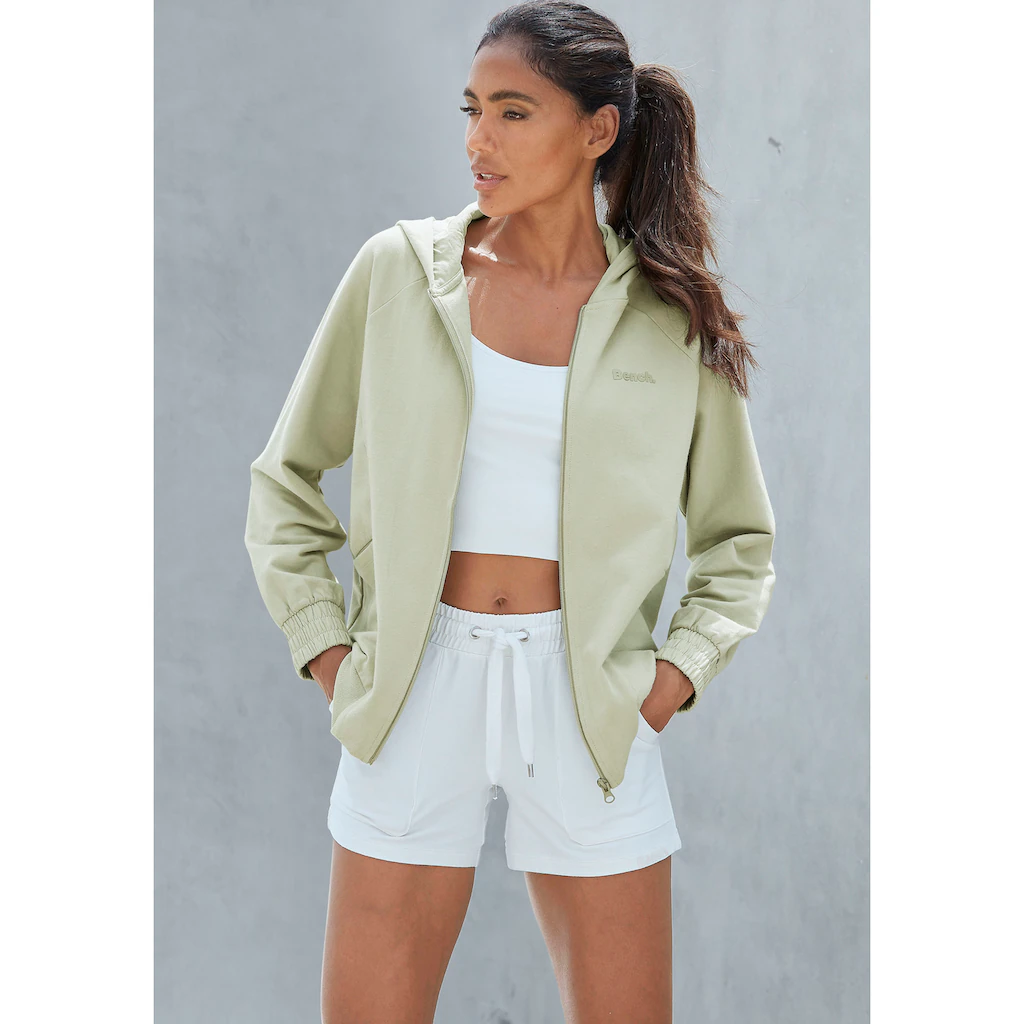 Bench. Loungewear Kapuzensweatjacke mit sportlichen Teilungsnähten Loungeanzug Black Friday Preise