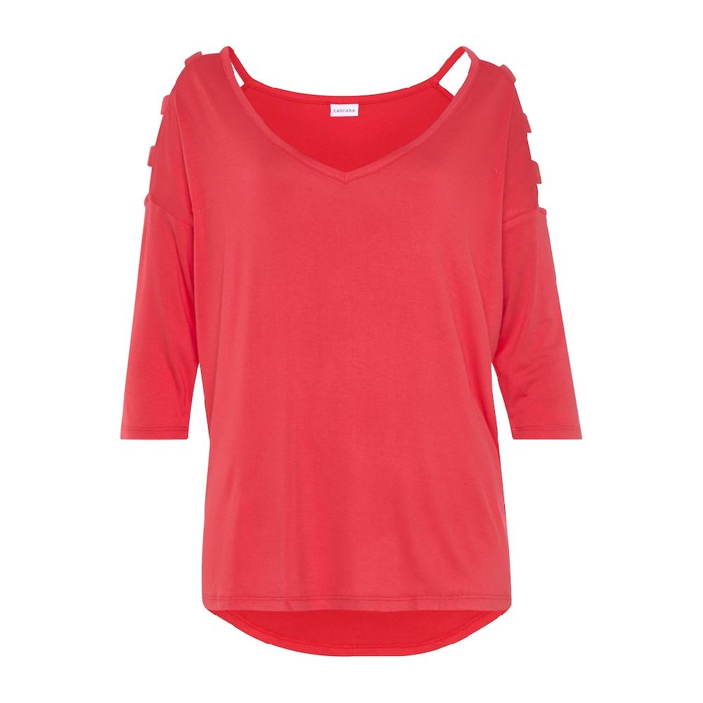 LASCANA 3/4-Arm-Shirt mit Cut-outs raffiniertes Longsleeve schulterfrei Online