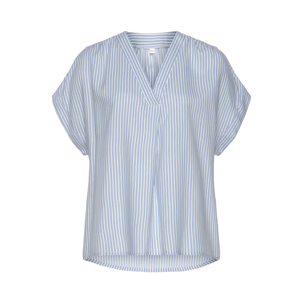 Vivance Kurzarmbluse mit Streifendesign Damenbluse casual Outlet
