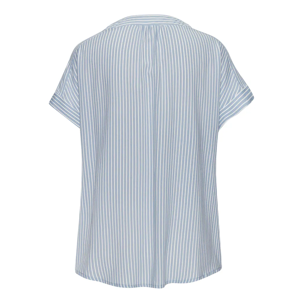 Vivance Kurzarmbluse mit Streifendesign Damenbluse casual Outlet