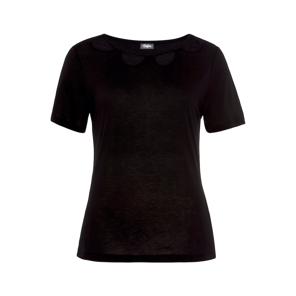 Buffalo Kurzarmshirt mit Cut-outs vorne T-Shirt lockere Passform Hotsell
