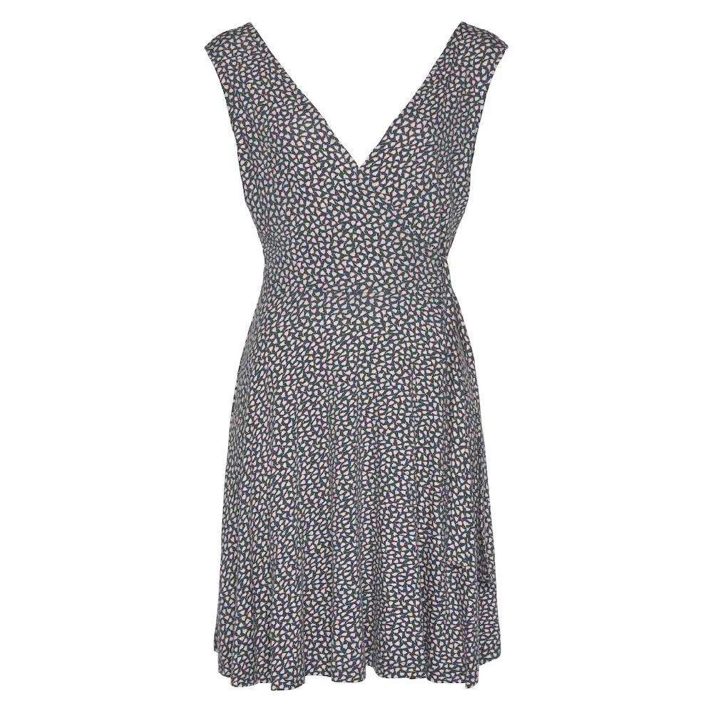 s.Oliver Strandkleid mit zartem Blumenprint und Bindeband Wickelkleid Sommerkleid im Angebot